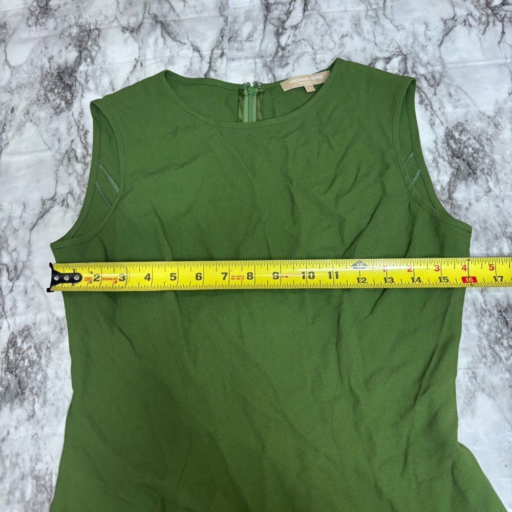 Michael Kors made in Italy Grass Green Sleeveless Mini Dress Classic size 6 - Picture 7 of 8